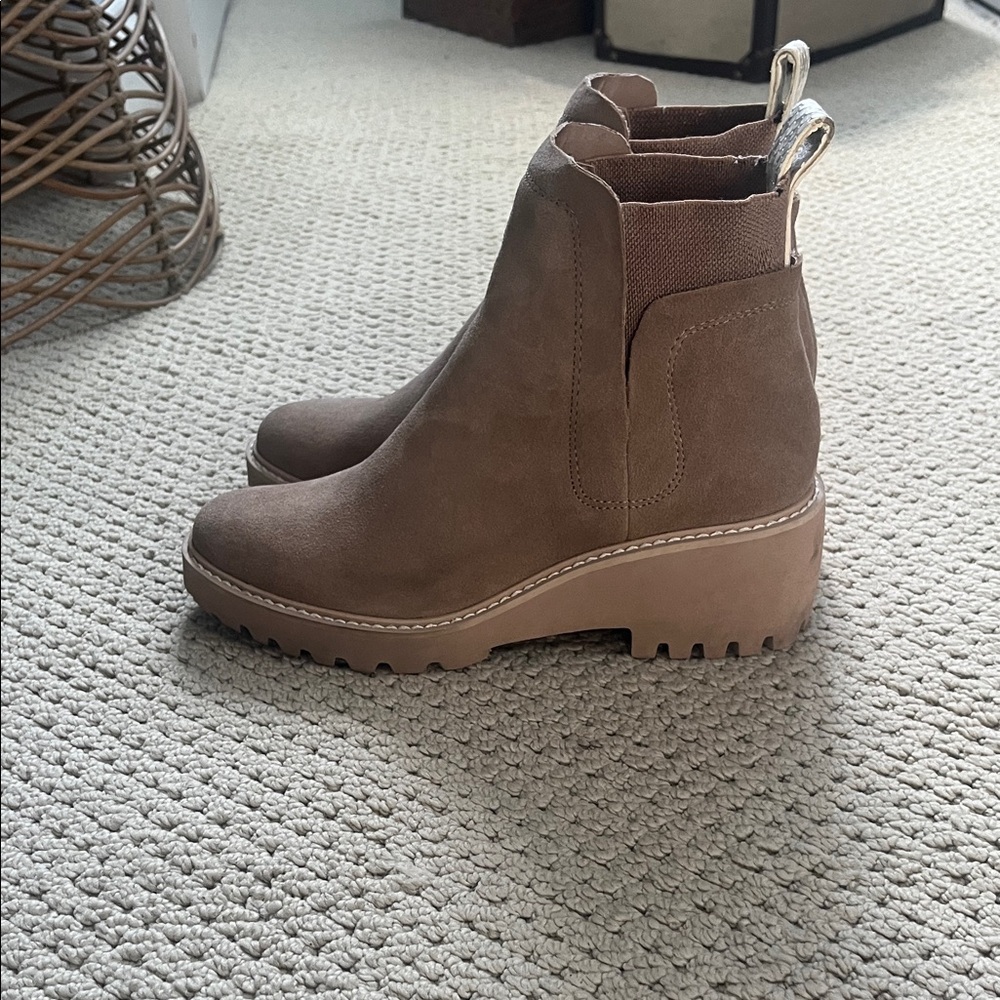 Dolce Vita Tan Ankle Boots